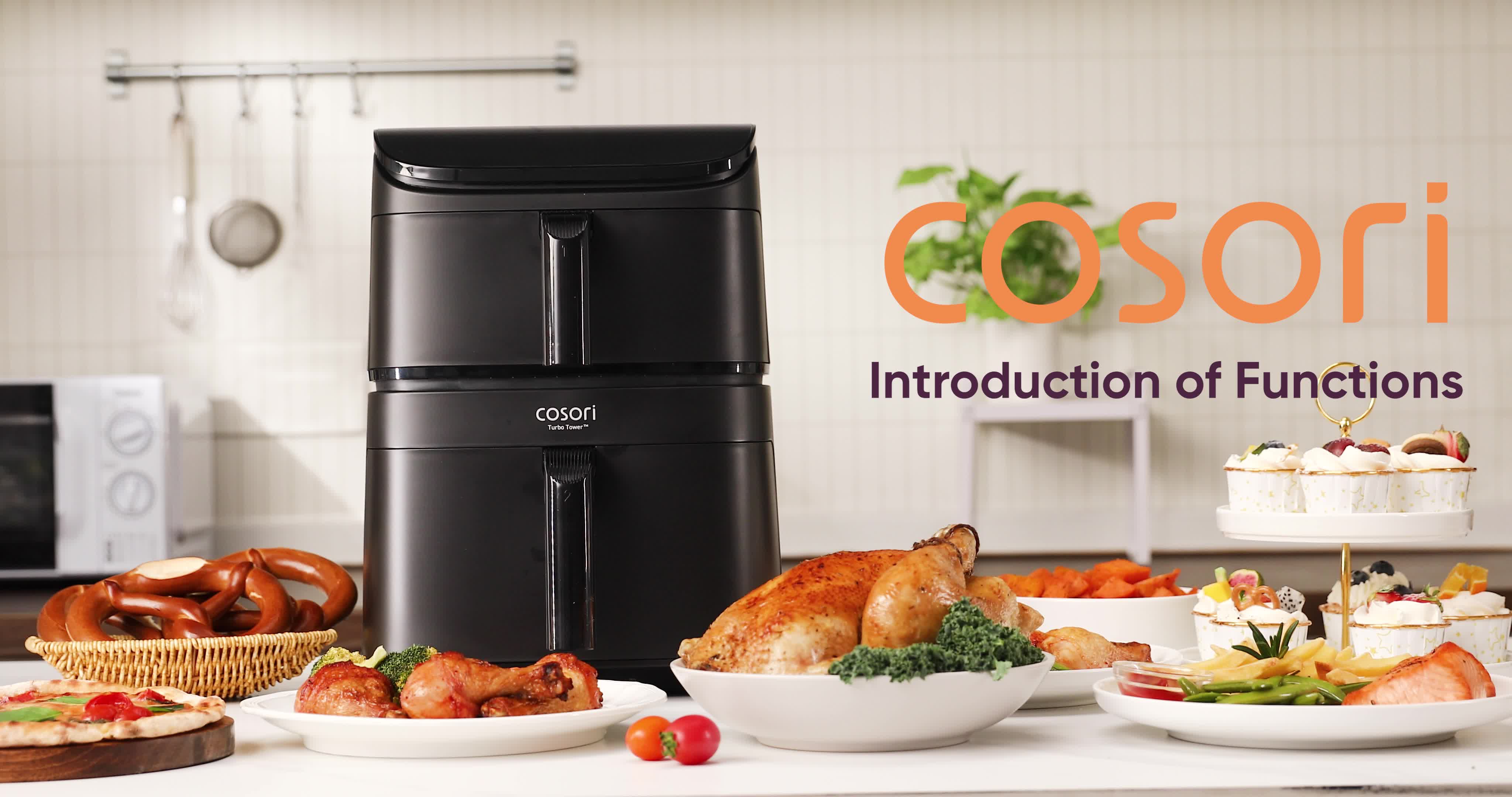 Cosori Heißluftfritteuse Turbo Tower, 10.8L (4,3 l + 6,5 Produktbild-Vorschau 7