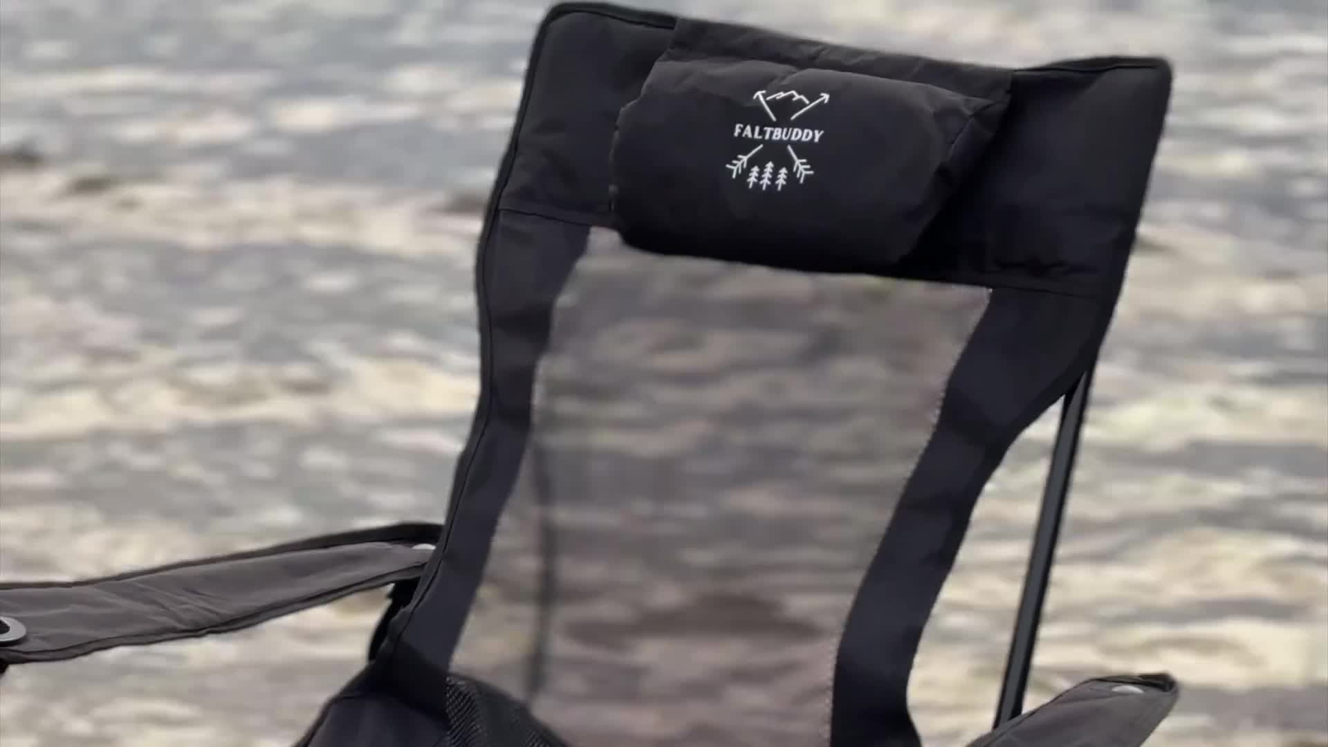 Faltbuddy Campingstuhl Faltbar 180 kg 2in1 mit Produktbild-Vorschau 7