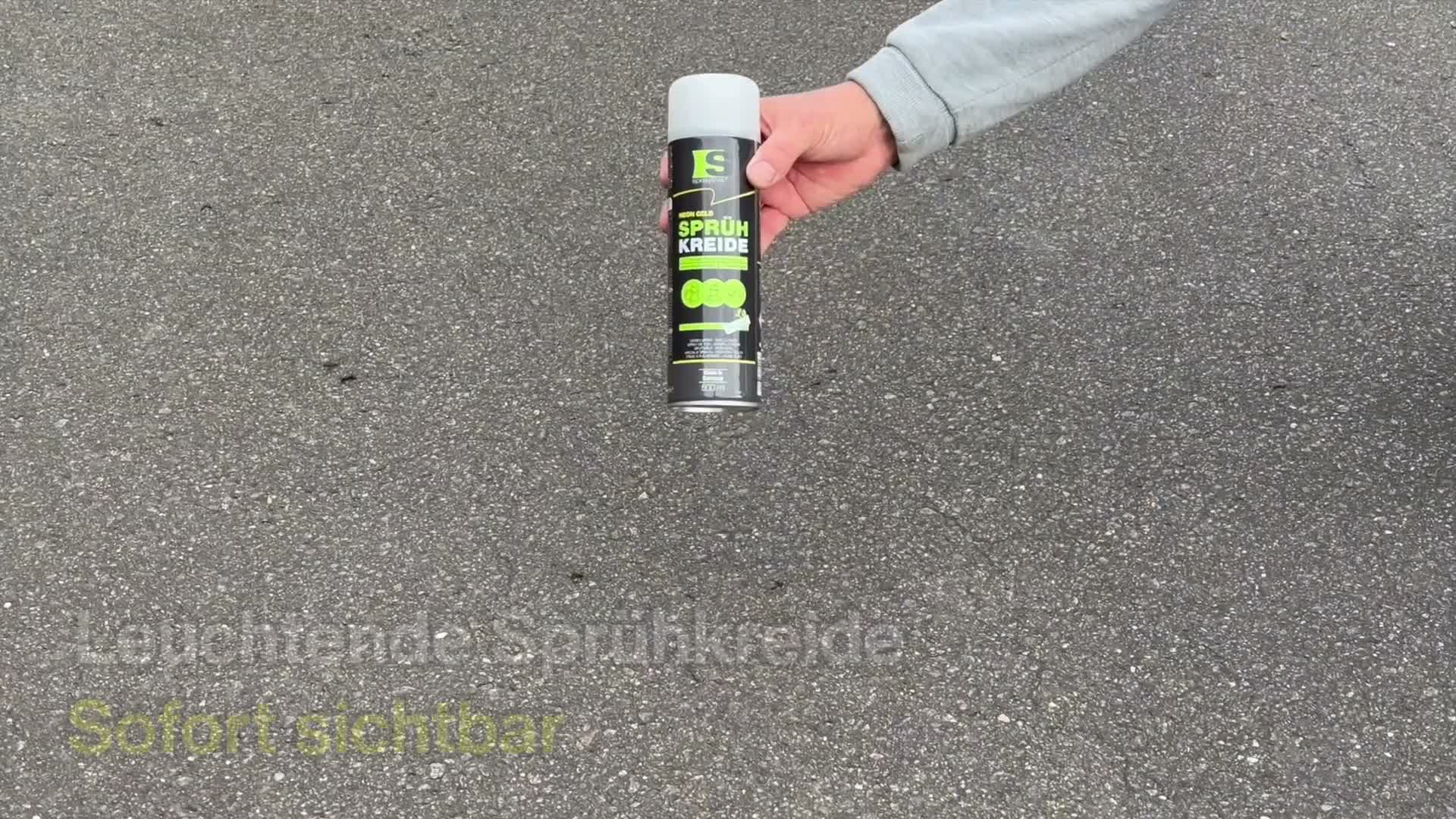 Spraytive 1 x 500ml Sprühkreide neon-gelb - Abwaschbare Produktbild-Vorschau 7