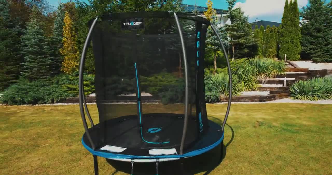 Thunder Gartentrampolin Ultra 244 cm 8 ft Innennetz 150 kg Produktbild-Vorschau 7