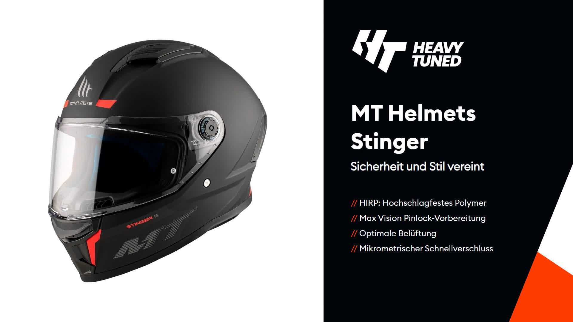 MT STINGER 2 SOLID Integralhelm XL in schwarz Produktbild-Vorschau 7