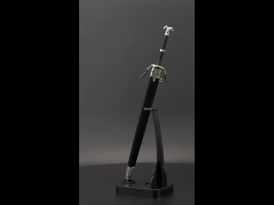 Geralt Mini Brieföffner Schwert mit Scheide 22 cm – Geshenk Produktbild-Vorschau 7