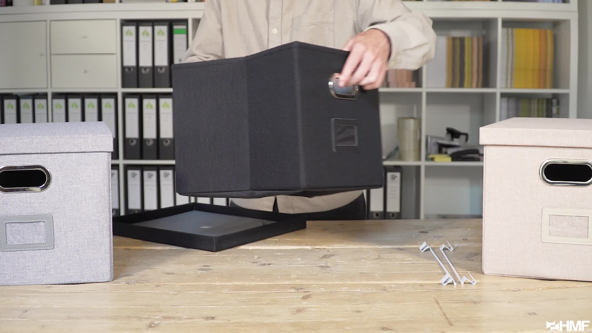 Aufbewahrungsbox für Hängeregister passend zu Kallax, DIN Produktbild-Vorschau 7