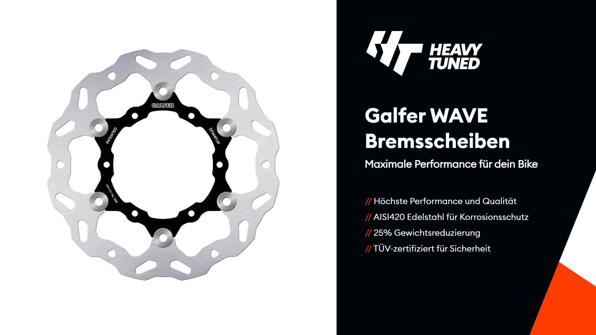 Bremsscheibe Galfer DF944FLW 260 x 5 mm mit ABE für KTM Produktbild-Vorschau 3