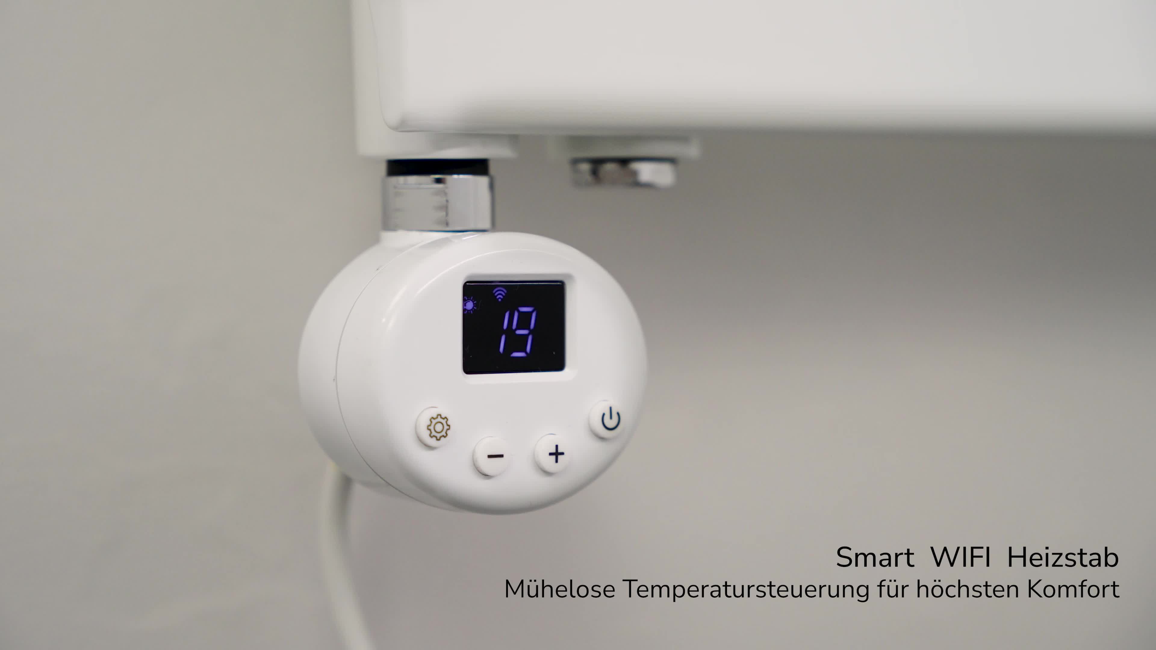 S'AFIELINA elemento riscaldante con termostato 300W, timer Anteprima dell’immagine prodotto 7