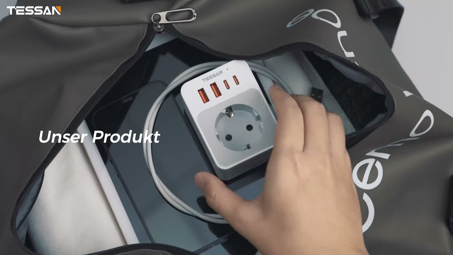 TESSAN 2 Stück Klappbarer Adapter 5 in 1 Reiseadapter UK Produktbild-Vorschau 7
