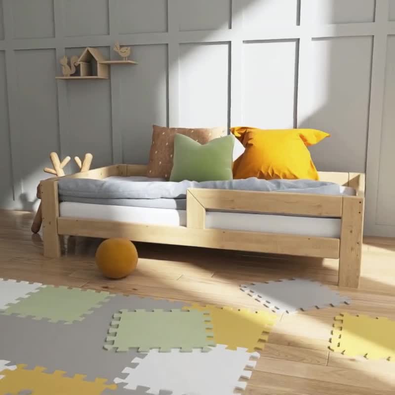 Bodenbett  umbaubar zum Kinderbett, 80x160 cm Bettbeine 11 Produktbild-Vorschau 7