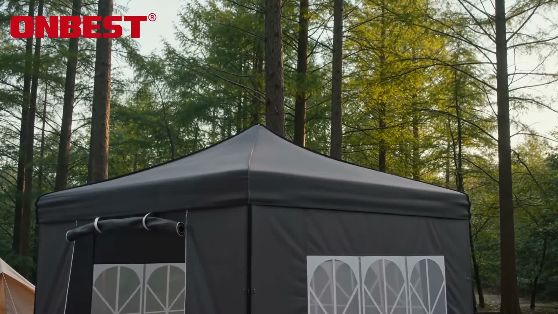 ONBEST Pavillon 3x3 | Wasserdicht | faltbar | Blau | mit Produktbild-Vorschau 7
