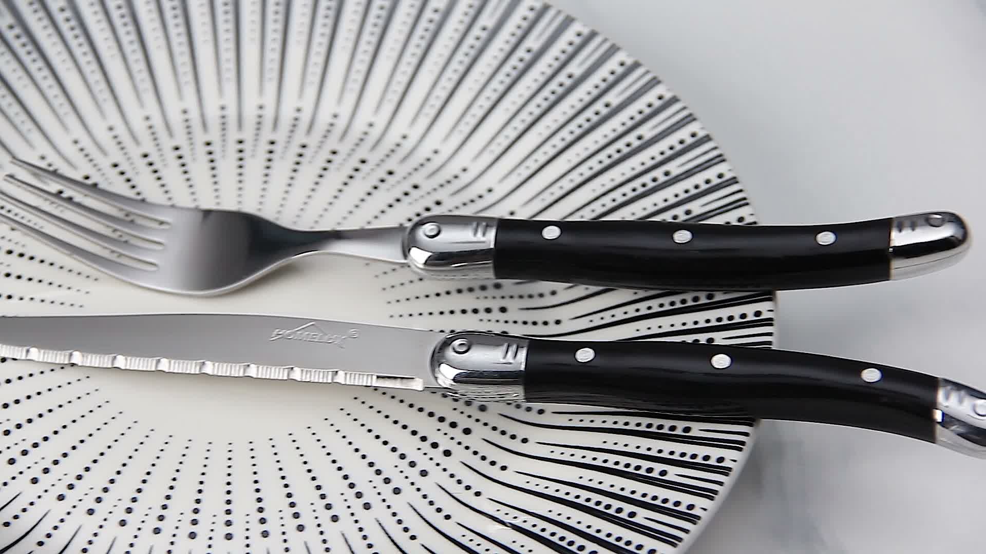 Besteck Set 6 Personen,12-tlg Steakbesteck,Edelstahl Produktbild-Vorschau 7