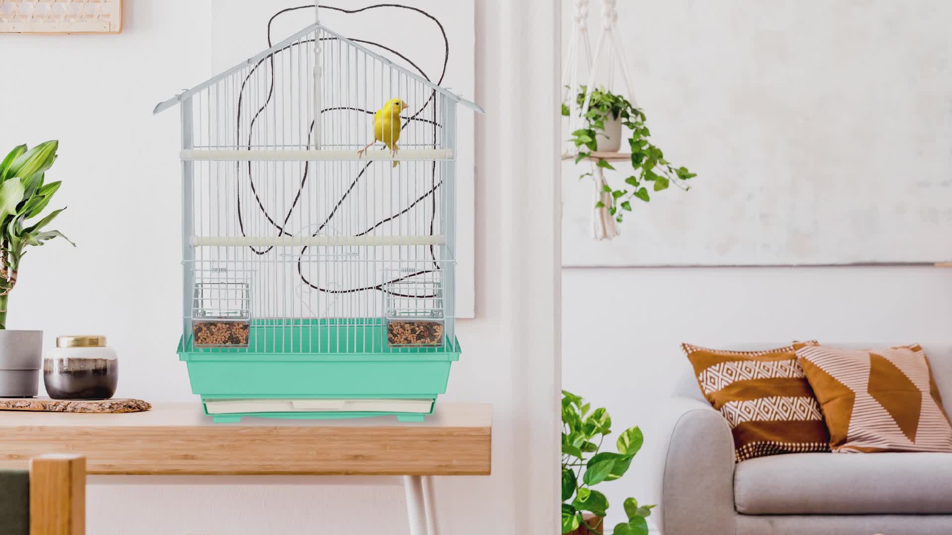 Relaxdays Vogelkäfig, Käfig für Kanarienvögel, Produktbild-Vorschau 7