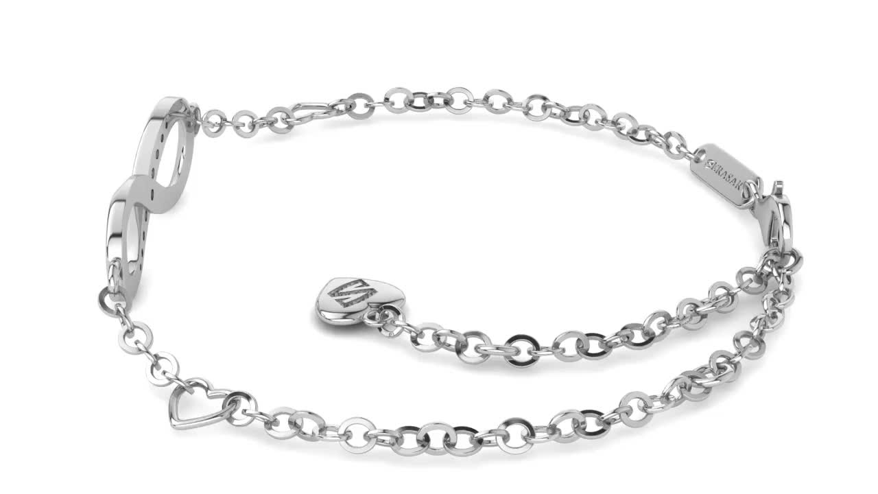 SERASAR | Armband aus Sterlingsilber [Infinity] mit Silber Produktbild-Vorschau 7