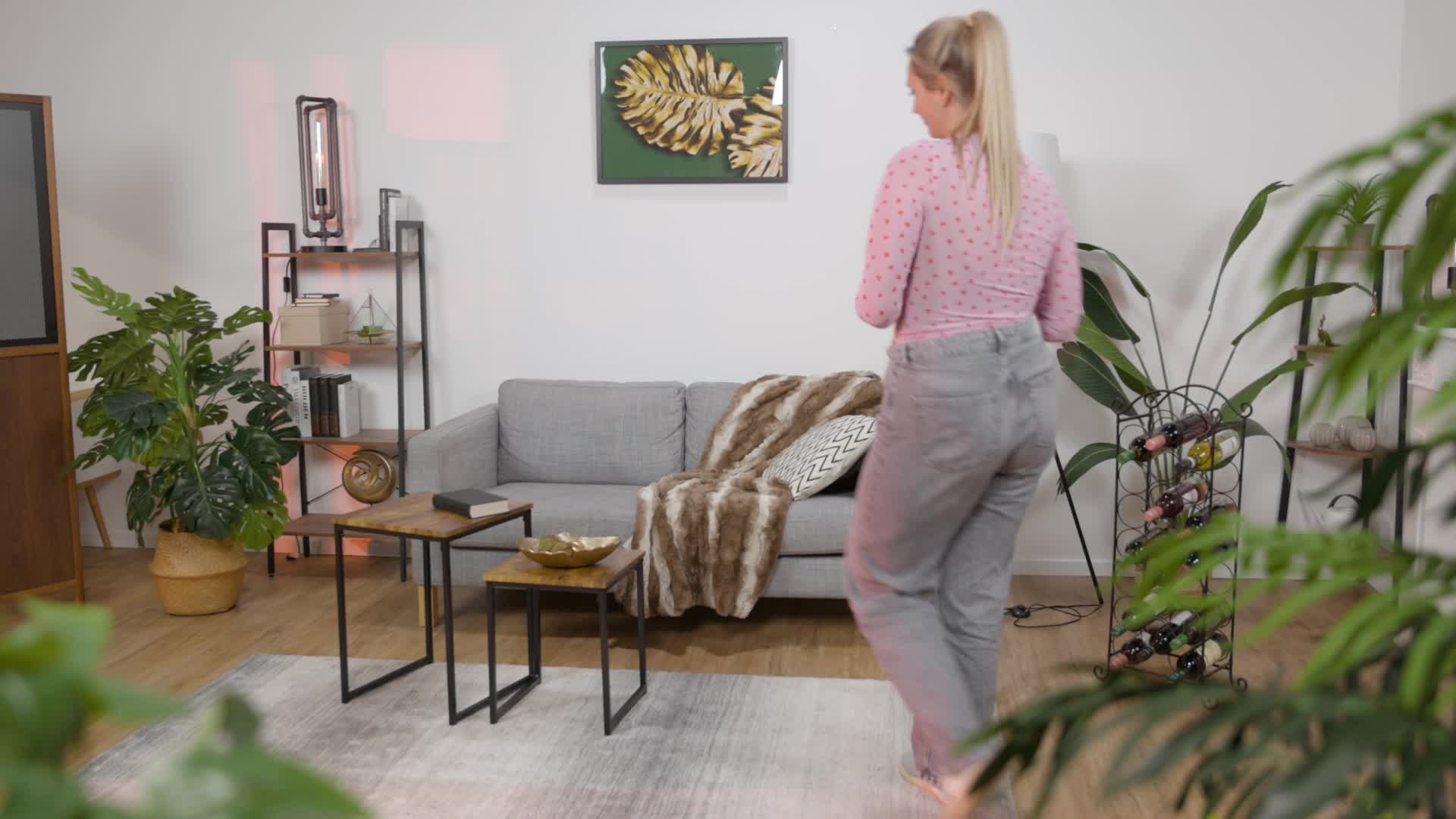Relaxdays Beistelltisch 2er Set, stapelbar, Industrie Produktbild-Vorschau 7