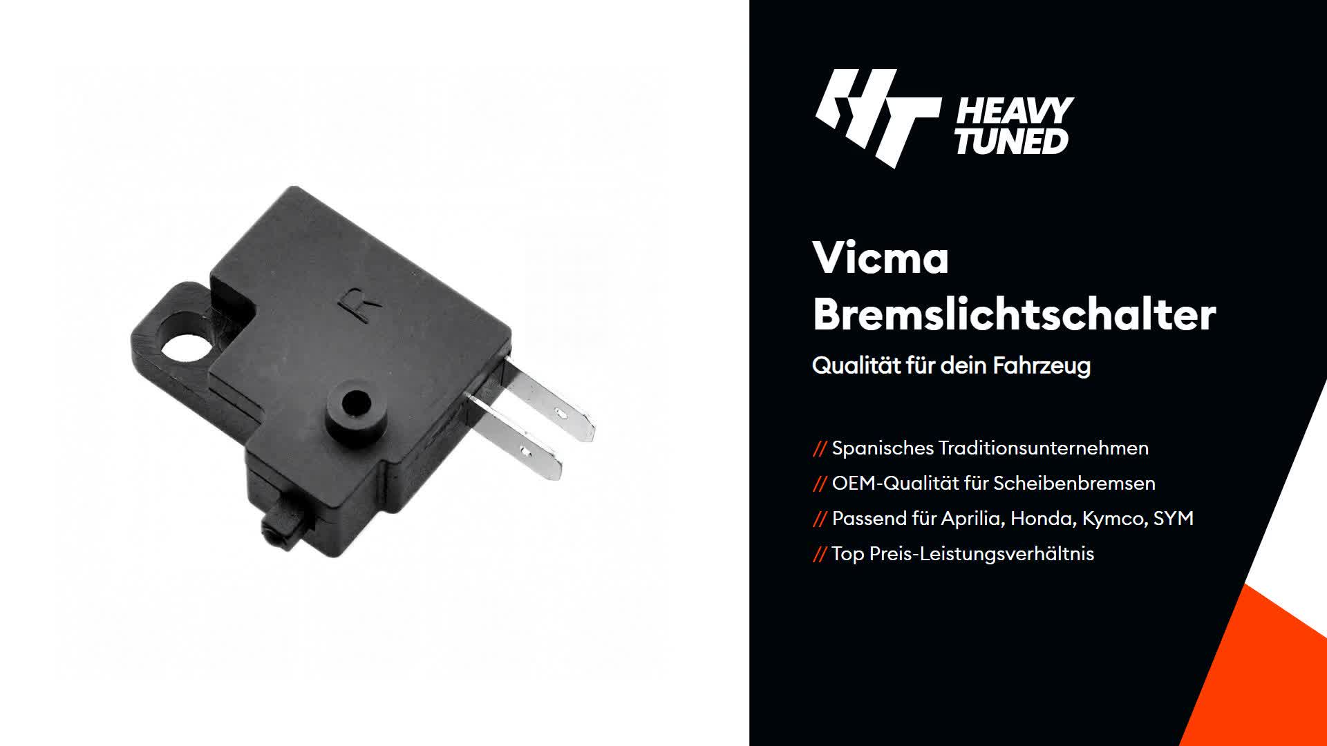 Stoplichtsensor VICMA OEM 35340-MA5-671 für Honda, Schwarz Produktbild-Vorschau 3