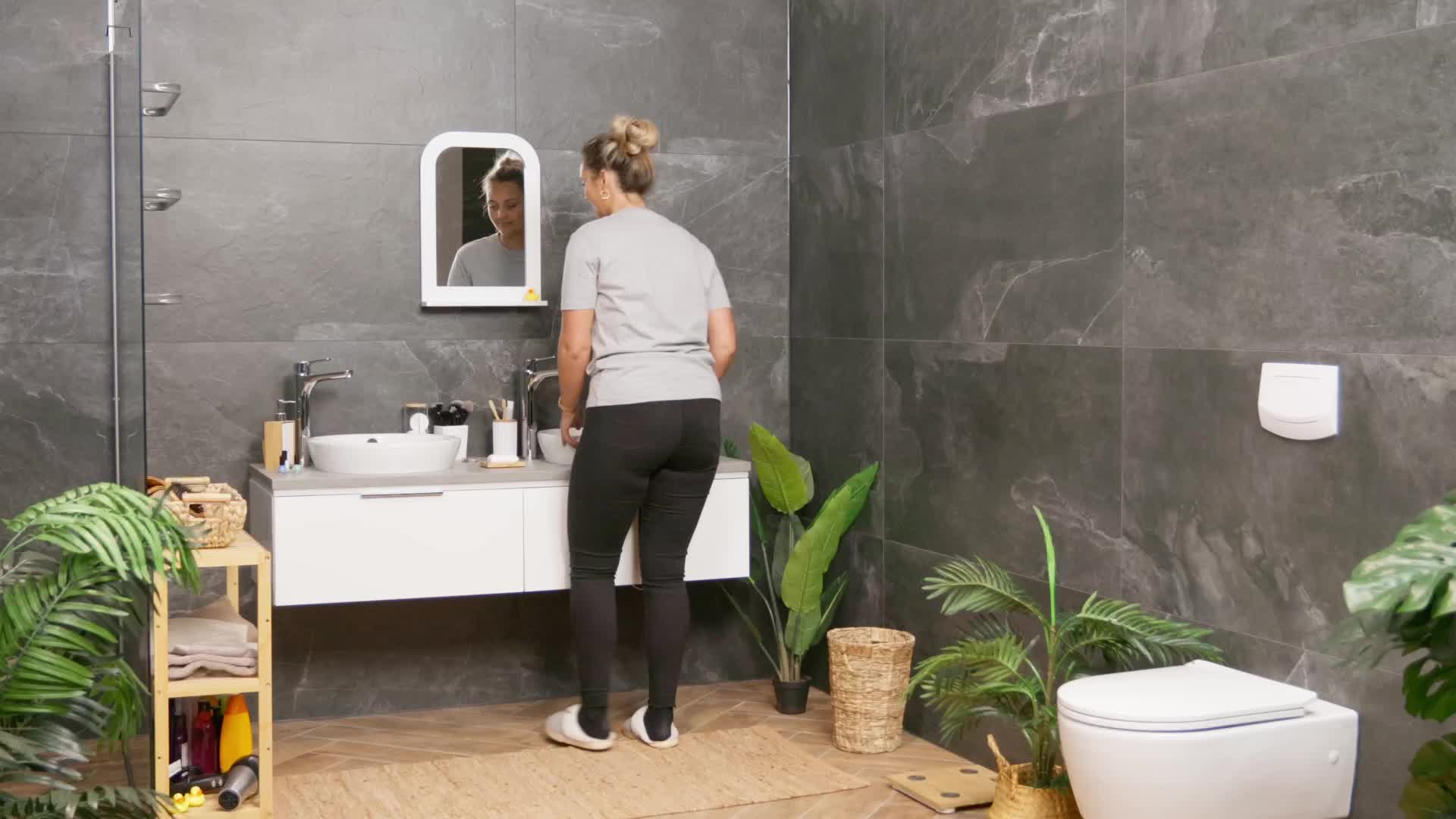 Relaxdays Papierkorb aus Wasserhyazinthe, Mülleimer Küche & Produktbild-Vorschau 7