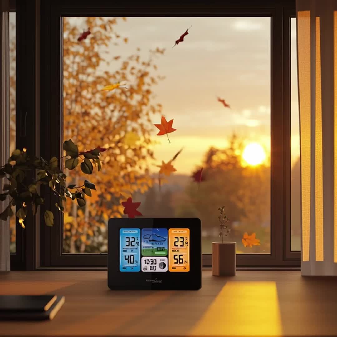 Wetterstation Wettervorhersage WiFi App Display 7 Sprachen Produktbild-Vorschau 7