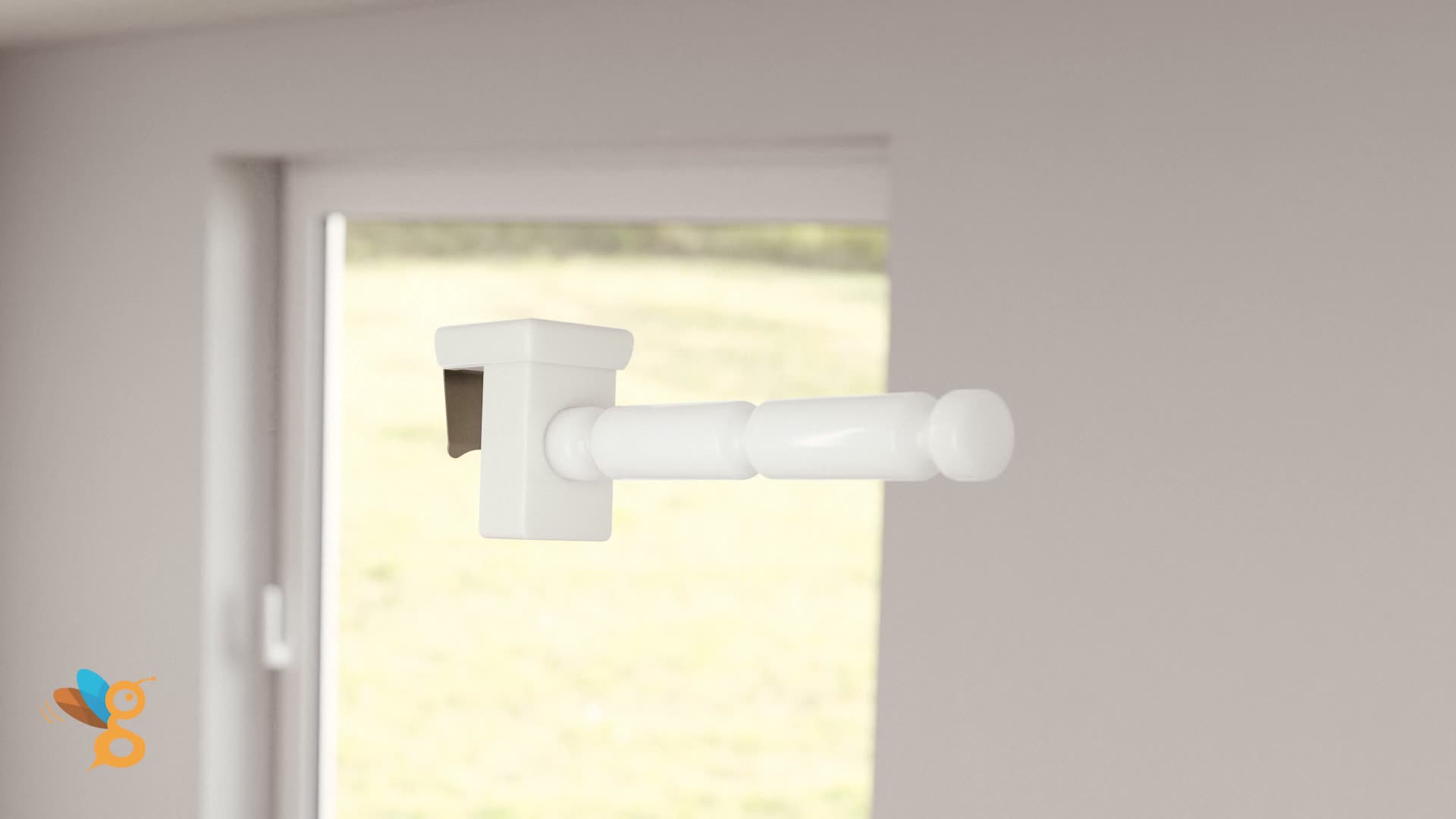 4x Fensterhaken klemmbar mit Distanzhalter, weiß, Produktbild-Vorschau 7