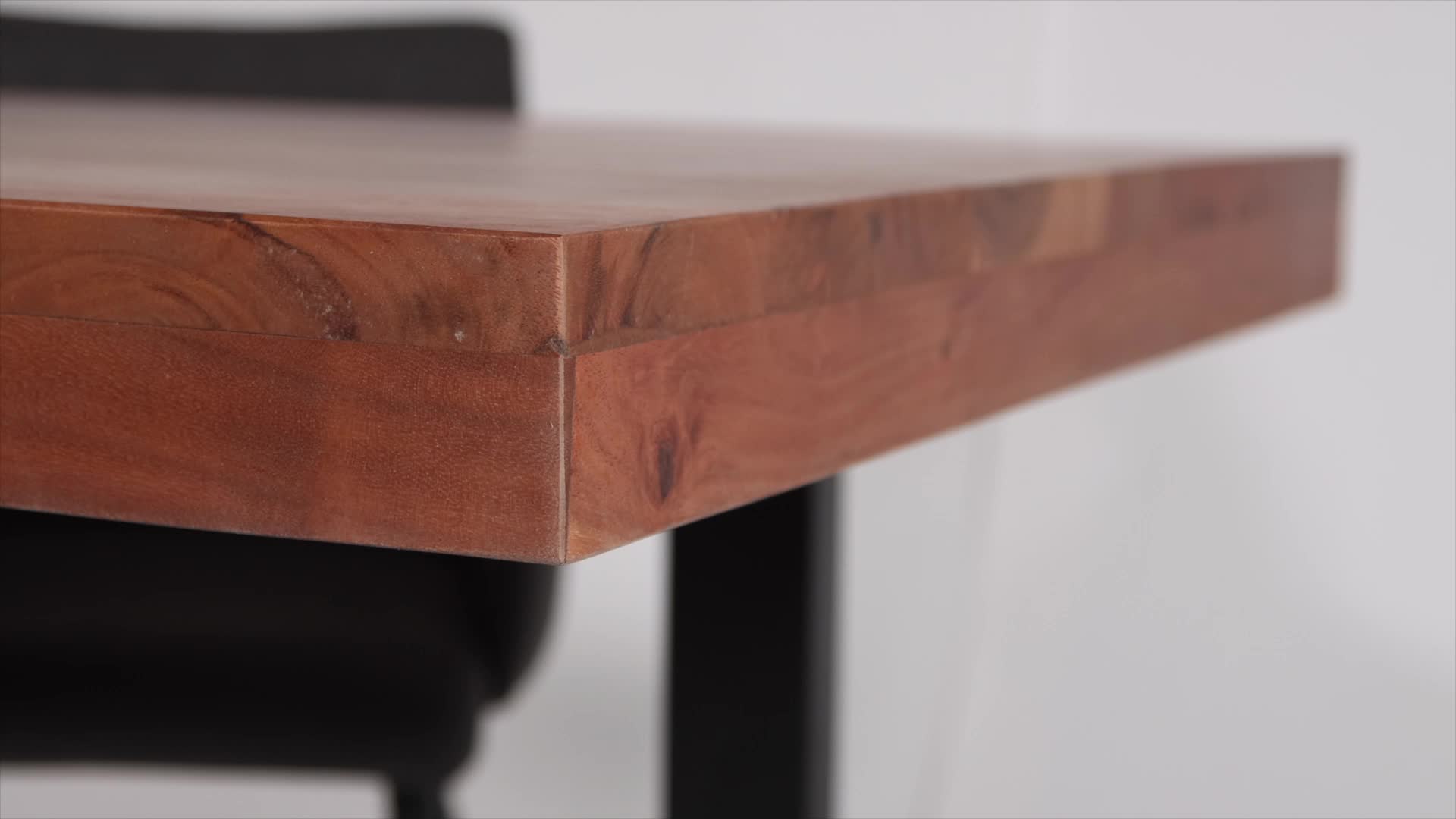 Esstisch Akazie Nussbaum 180 x 90 cm massiv gerade Produktbild-Vorschau 7