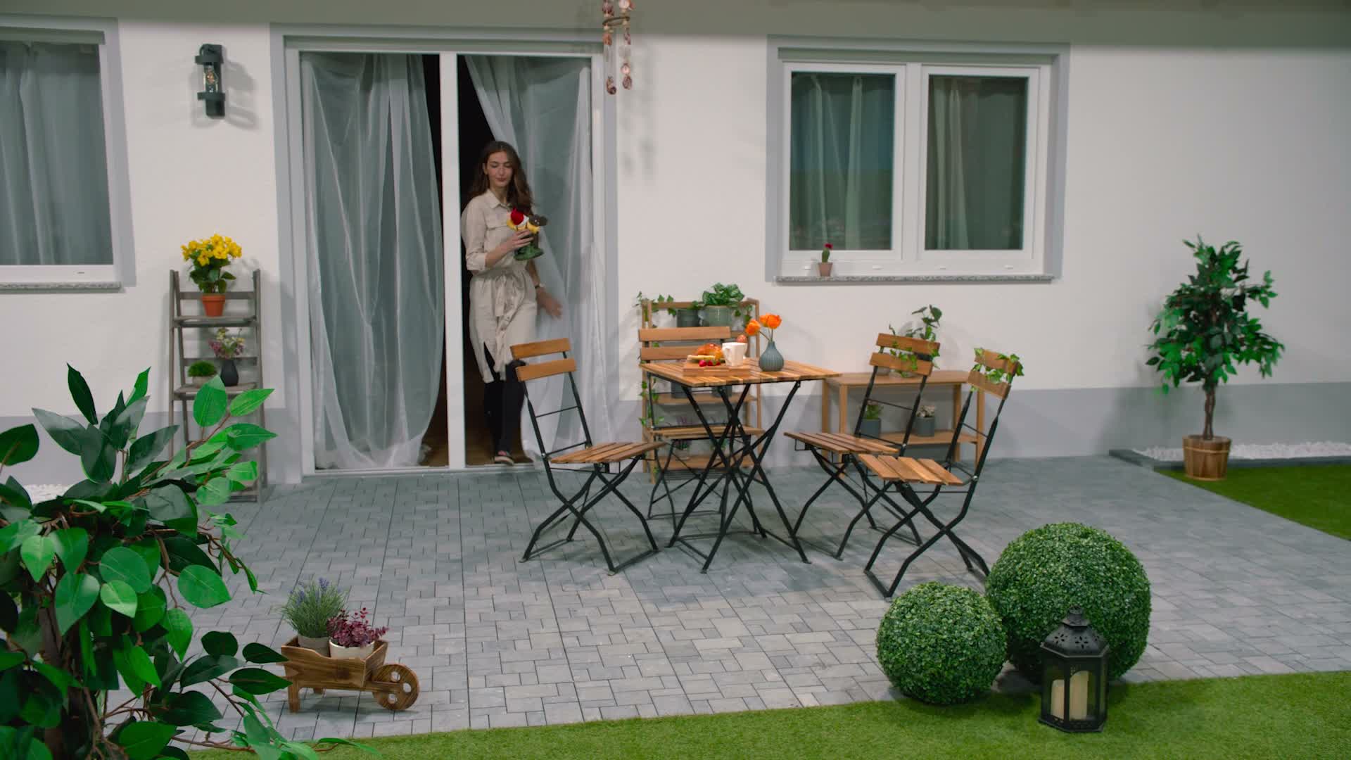 Relaxdays Gartenzwerg, Welcome, Garten & Haustür, Produktbild-Vorschau 7