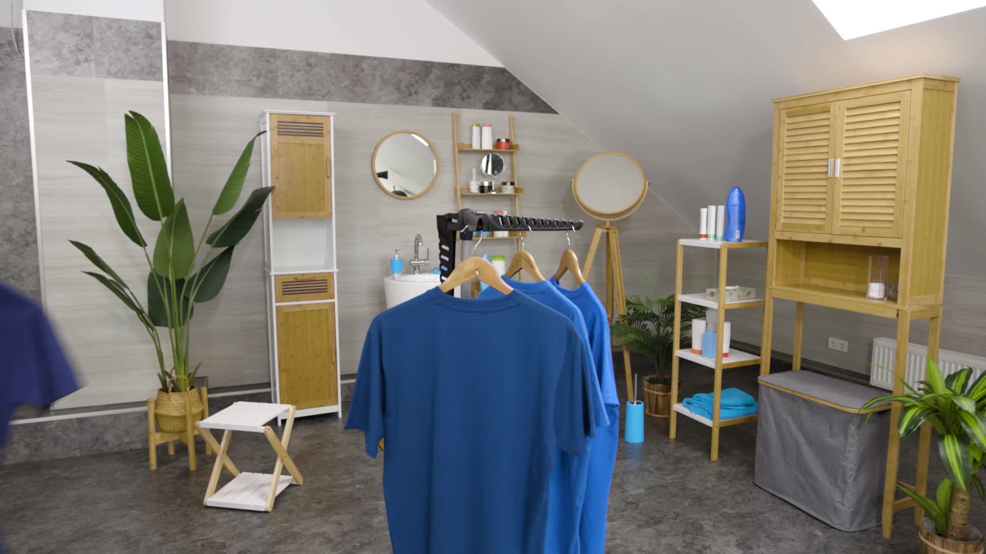 Relaxdays Bügelwäscheständer klappbar, Camping, Balkon, Produktbild-Vorschau 7