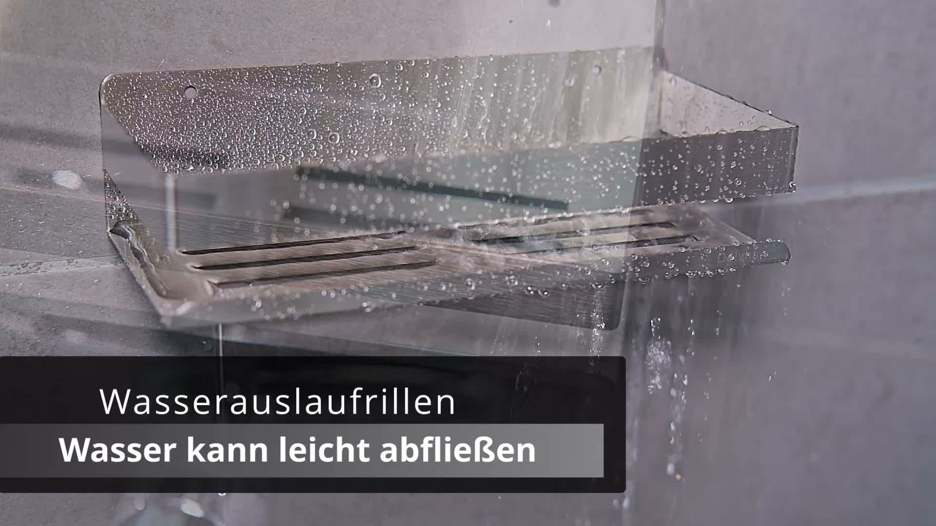 Dolvhin Duschablage ohne Bohren | Edelstahl Duschregal mit Produktbild-Vorschau 7