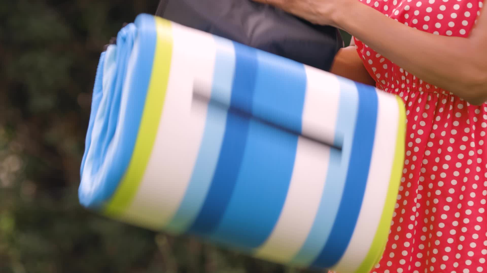 relaxdays XXL Picknickdecke gestreift Produktbild-Vorschau 7