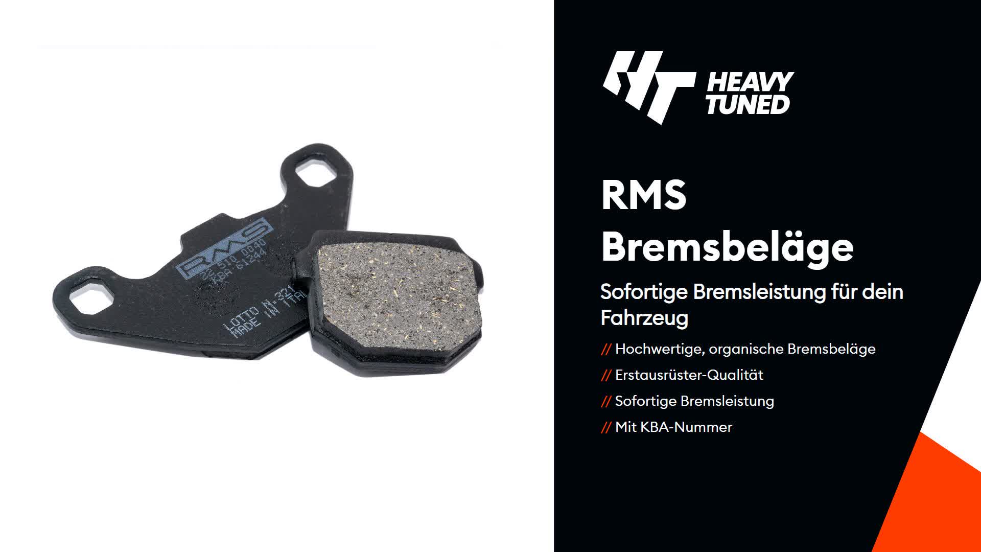 RMS Bremsbelag Typ S16 mit KBA-Nummer kompatibel mit Produktbild-Vorschau 7