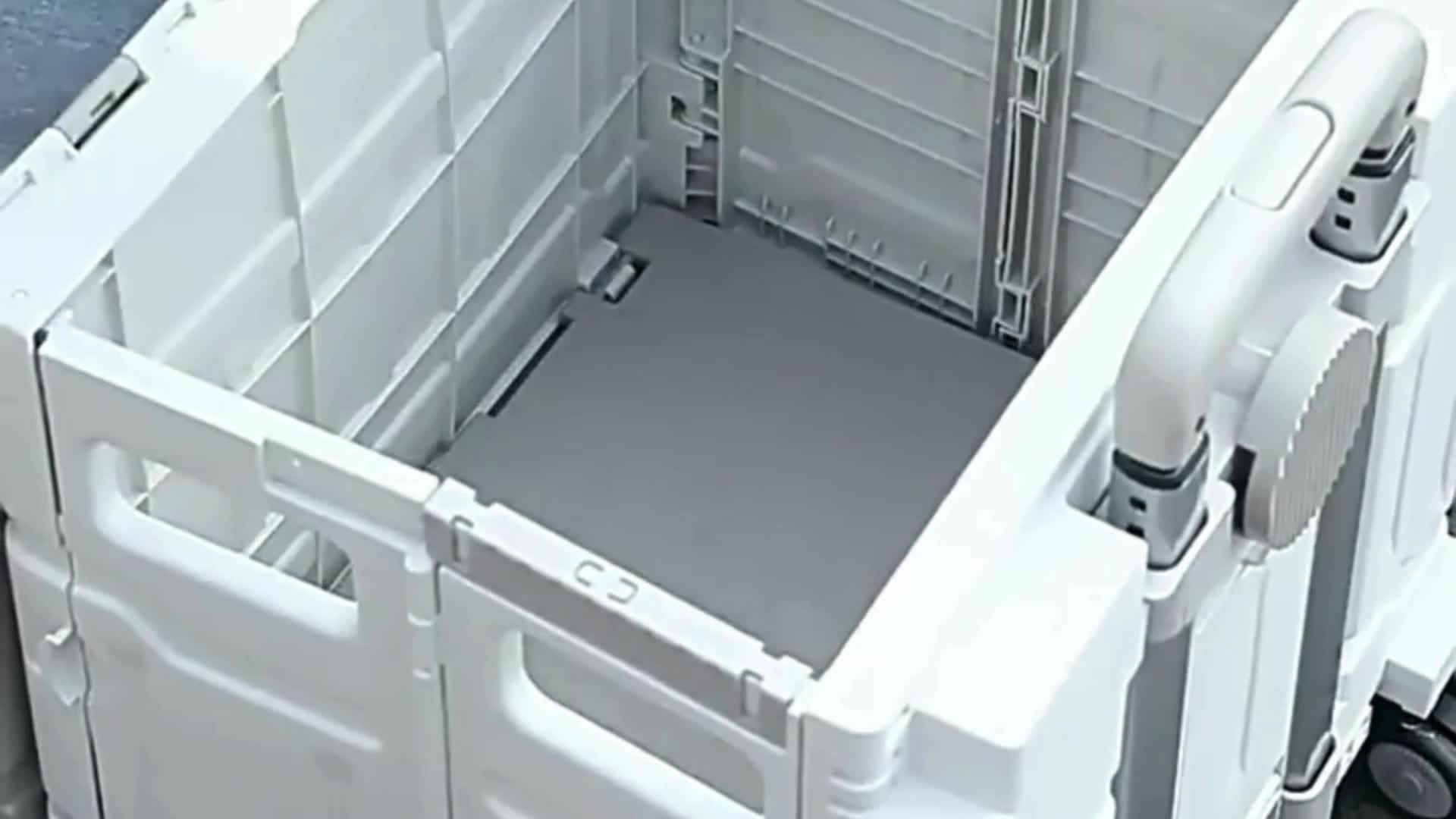 36 L faltbarer Einkaufskorb mit Deckel – flachziehbare Produktbild-Vorschau 7