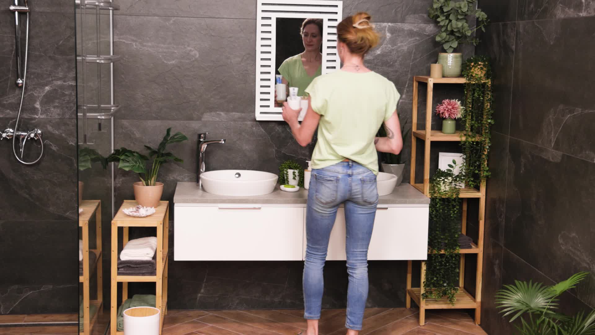 Relaxdays Badezimmer Set, 7-teilig, Badaccessoires Produktbild-Vorschau 7