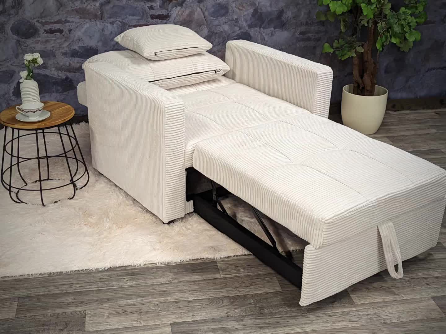 Schlafsessel MCW-L90, Klappsessel Gästebett Relaxsessel, Produktbild-Vorschau 7