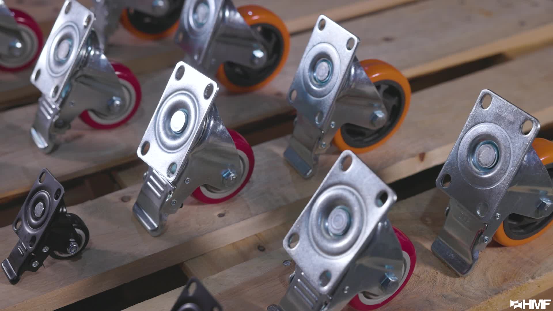 Schwerlastrollen mit Bremse, 4 Stück, 38 mm, bis 300 kg, Produktbild-Vorschau 7
