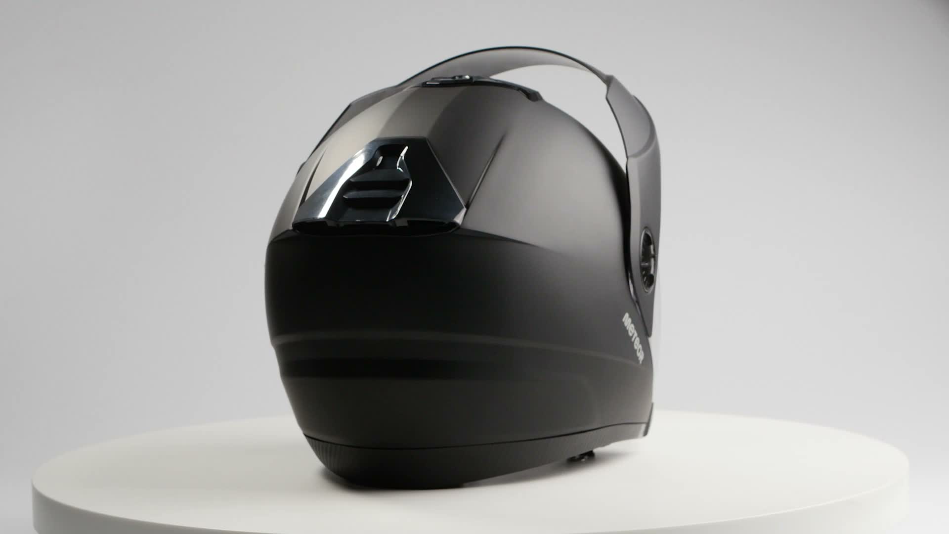 Jethelm Meteor Hekato Motorradhelm ECE 22.06 Schwarz Matt Produktbild-Vorschau 7