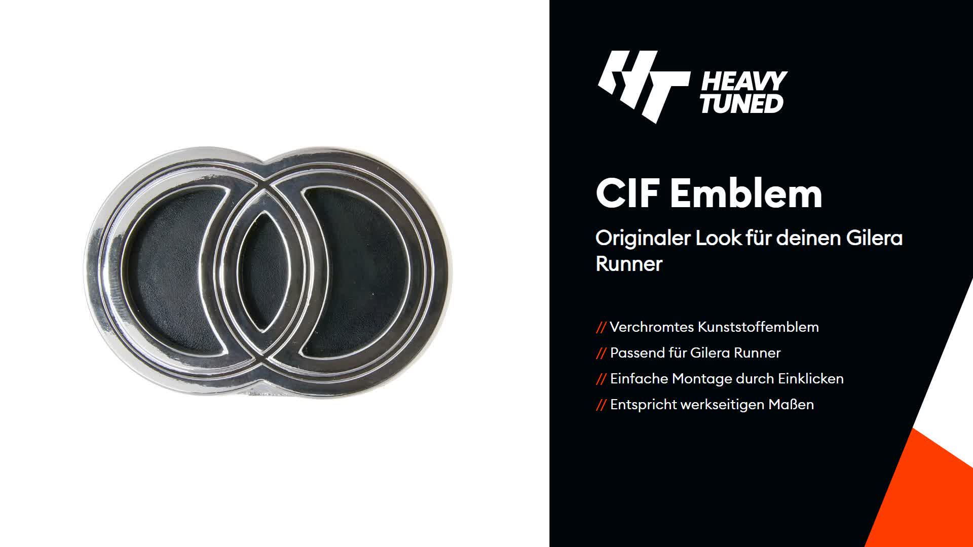 CIF Gilera Emblem Kunststoff verchromt kompatibel mit Produktbild-Vorschau 3