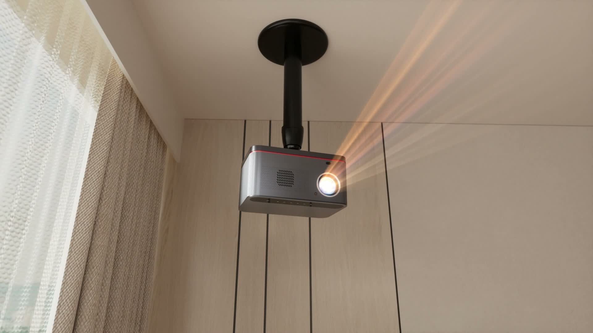 ETOE Whale Pro Beamer, 1080P, 1500 ANSI Lumen, Android TV, Produktbild-Vorschau 7