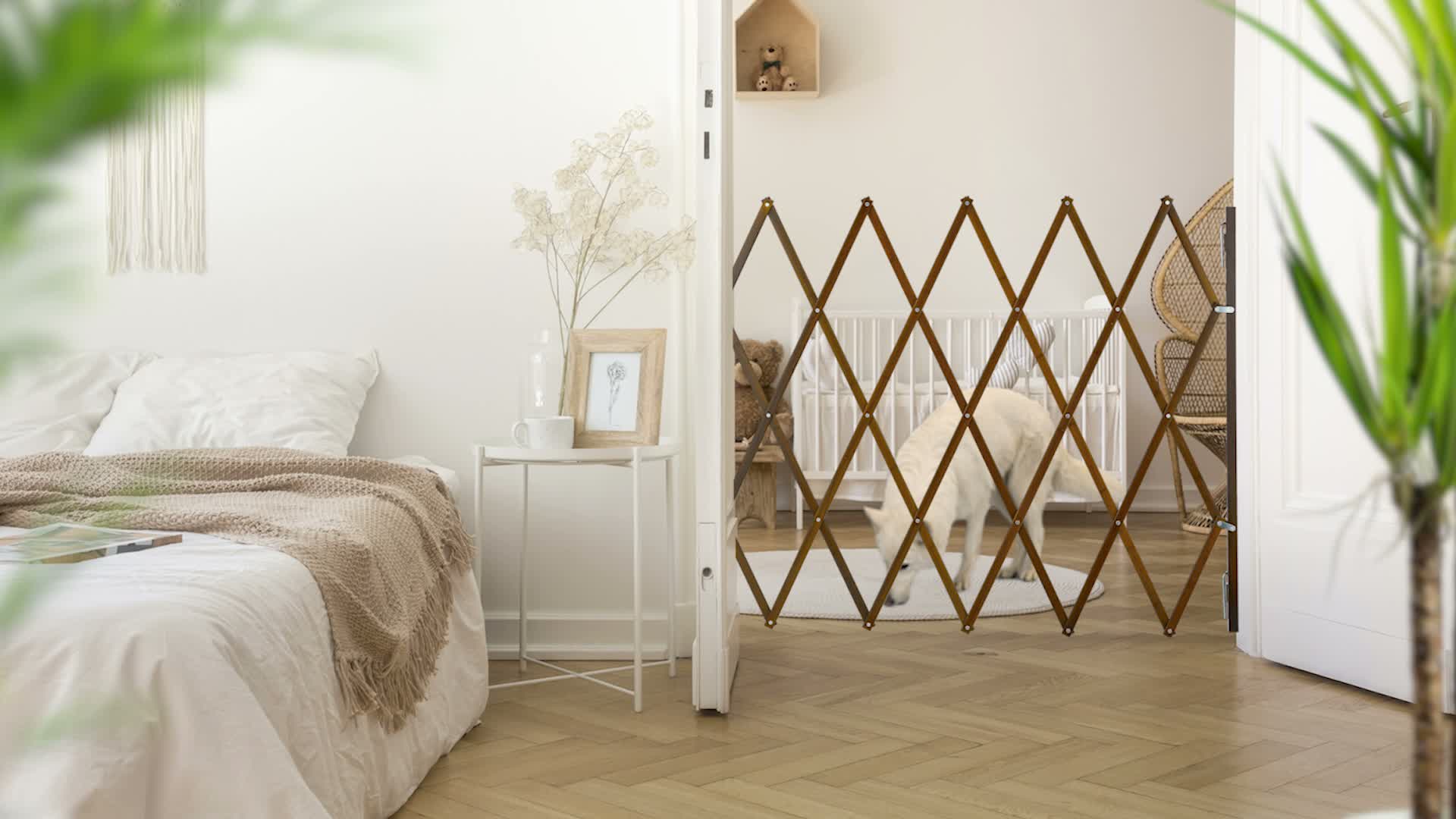 Relaxdays Hundeabsperrgitter, ausziehbar bis 130 cm, Produktbild-Vorschau 7