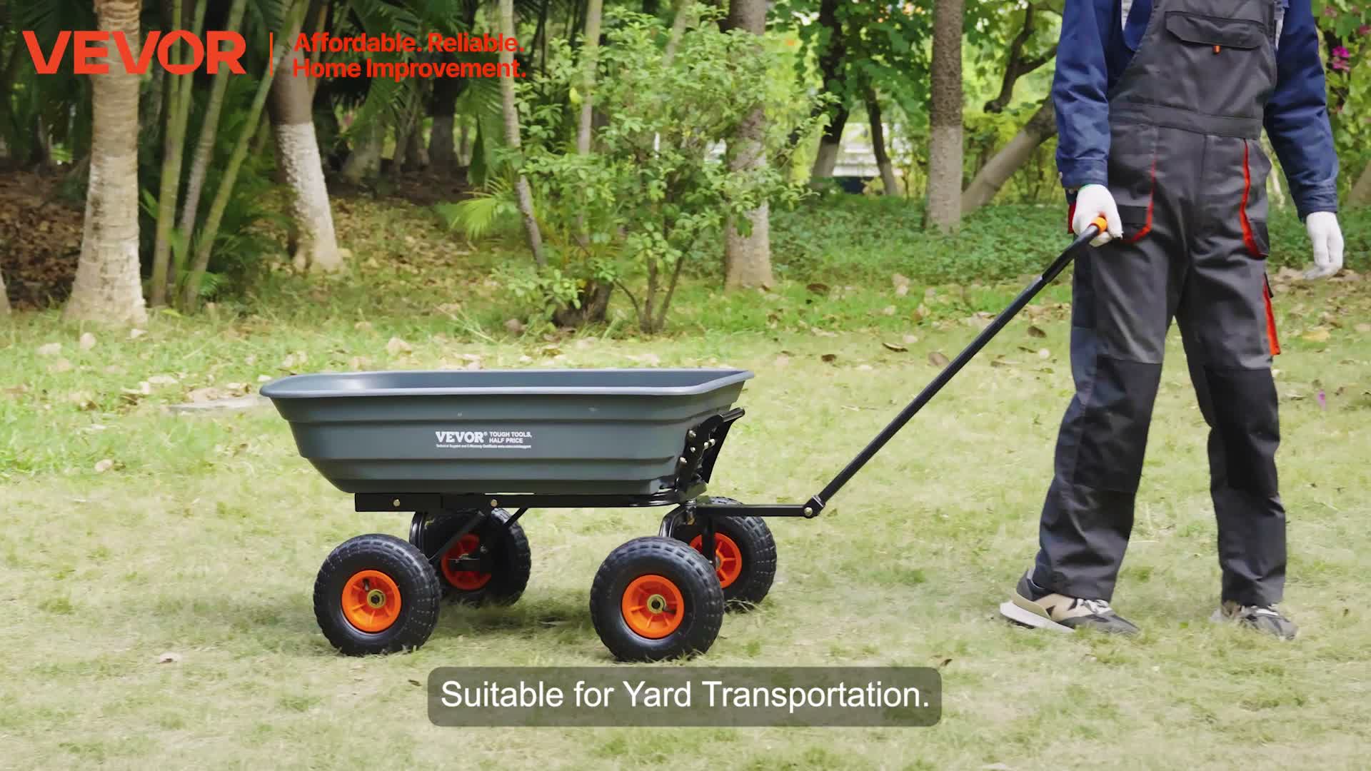 VEVOR Transportwagen, Gartenkarre mit leicht zu Produktbild-Vorschau 7