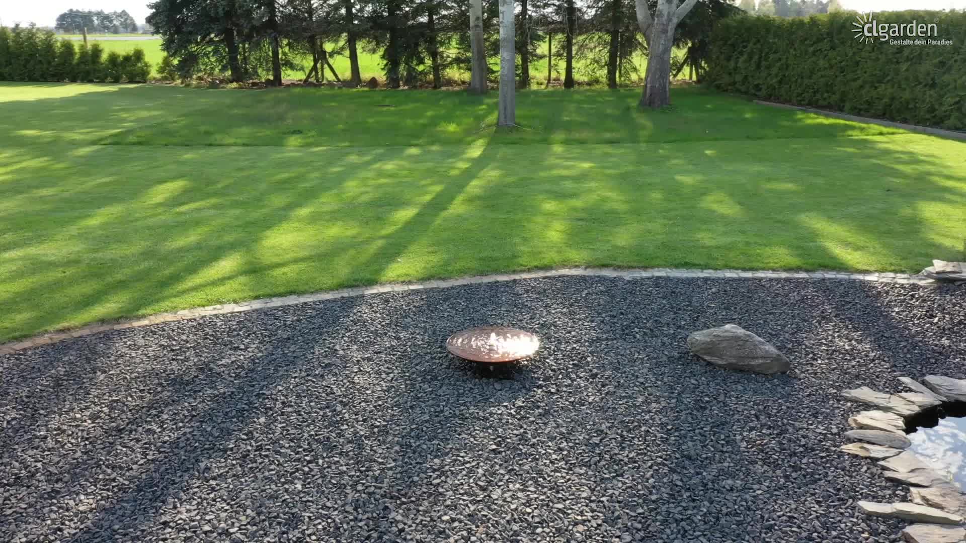 CLGarden Gartenbrunnen Wasserschale Cortenstahl Komplett Produktbild-Vorschau 7