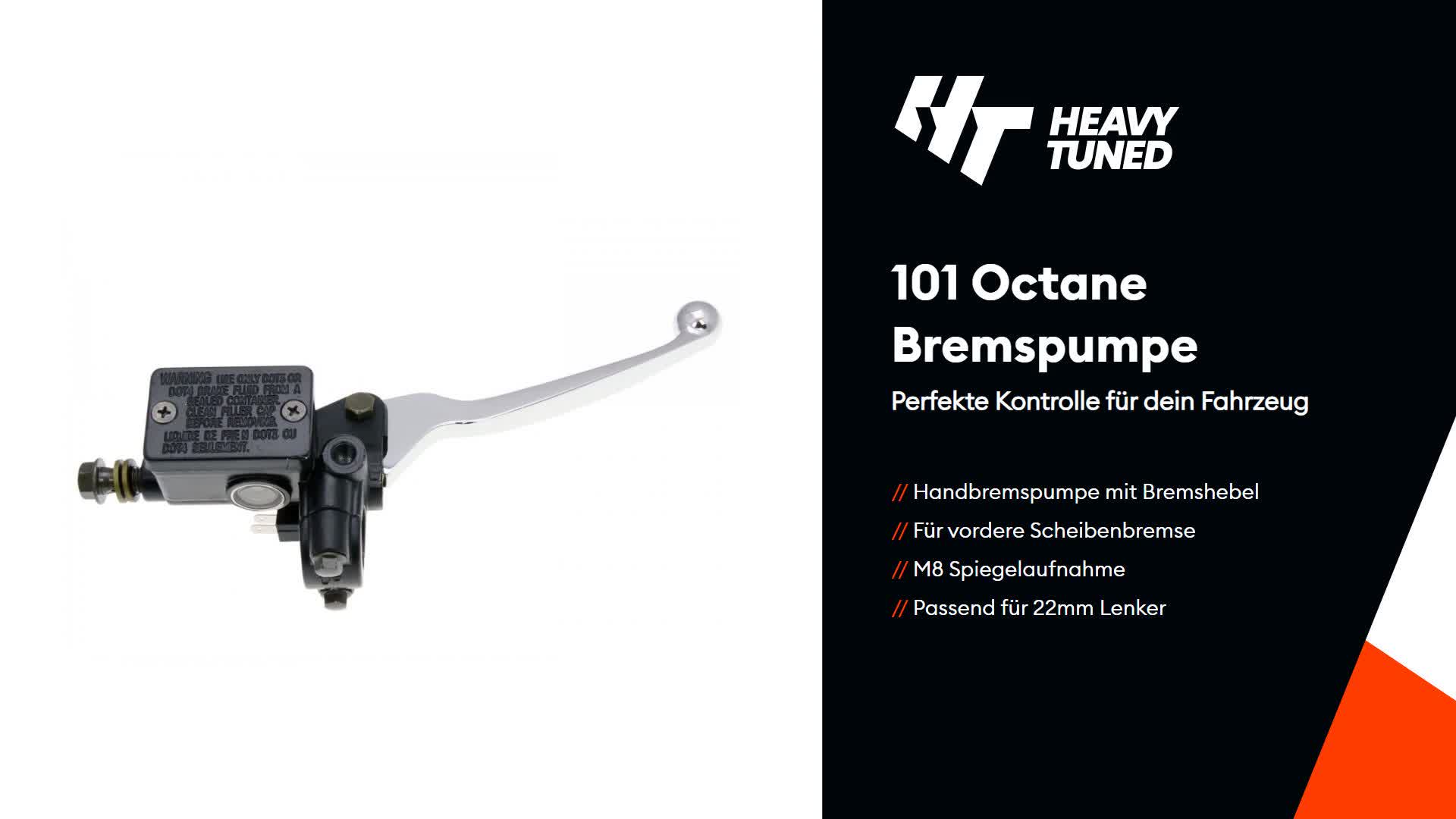 101_Octane Bremspumpe / Bremszylinder mit Handbremshebel Produktbild-Vorschau 3