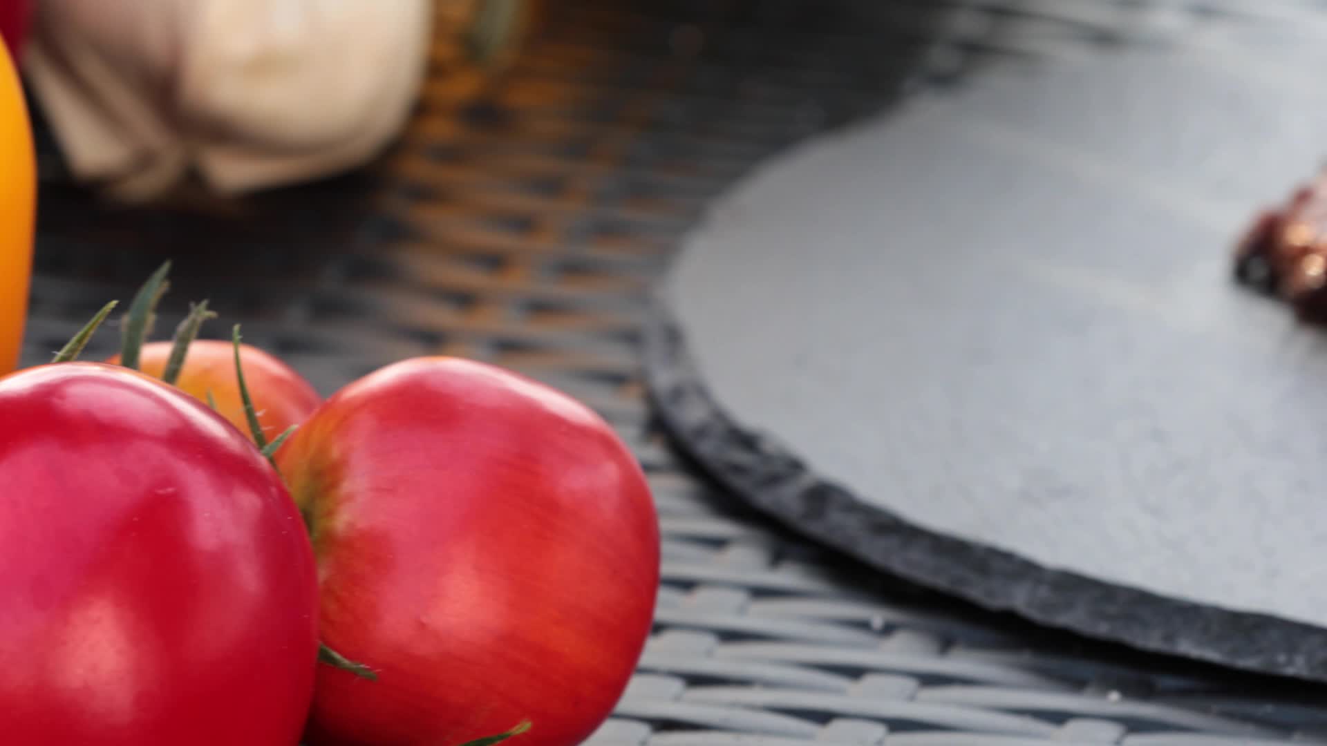 12 x Schieferplatte rund, 25 cm Ø, Pizzateller zum Produktbild-Vorschau 7