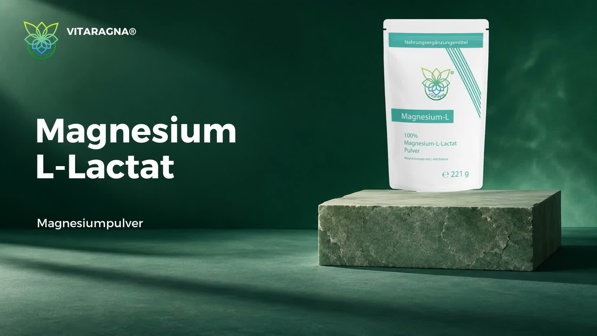 VITARAGNA Magnesium L-Lactat Pulver 221 g Magnesiumlactat Produktbild-Vorschau 7