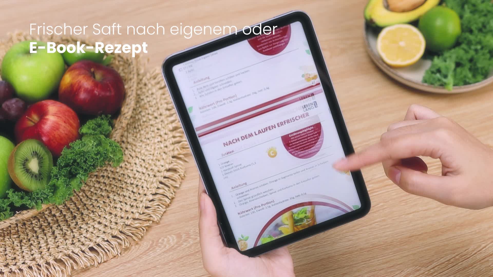 LEBENLANG Slow Juicer | Entsafter mit großer Öffnung | 250W Produktbild-Vorschau 7