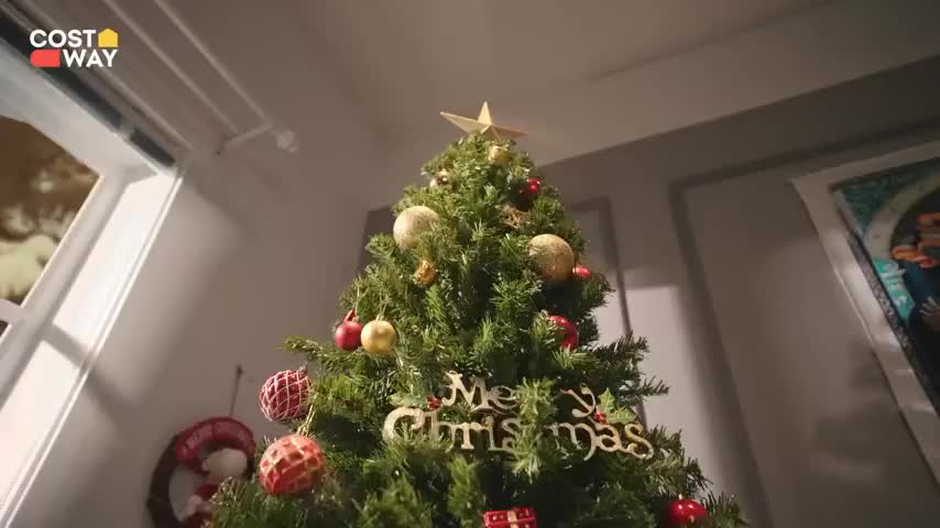 COSTWAY 225cm Künstlicher Weihnachtsbaum, Tannenbaum mit Produktbild-Vorschau 7