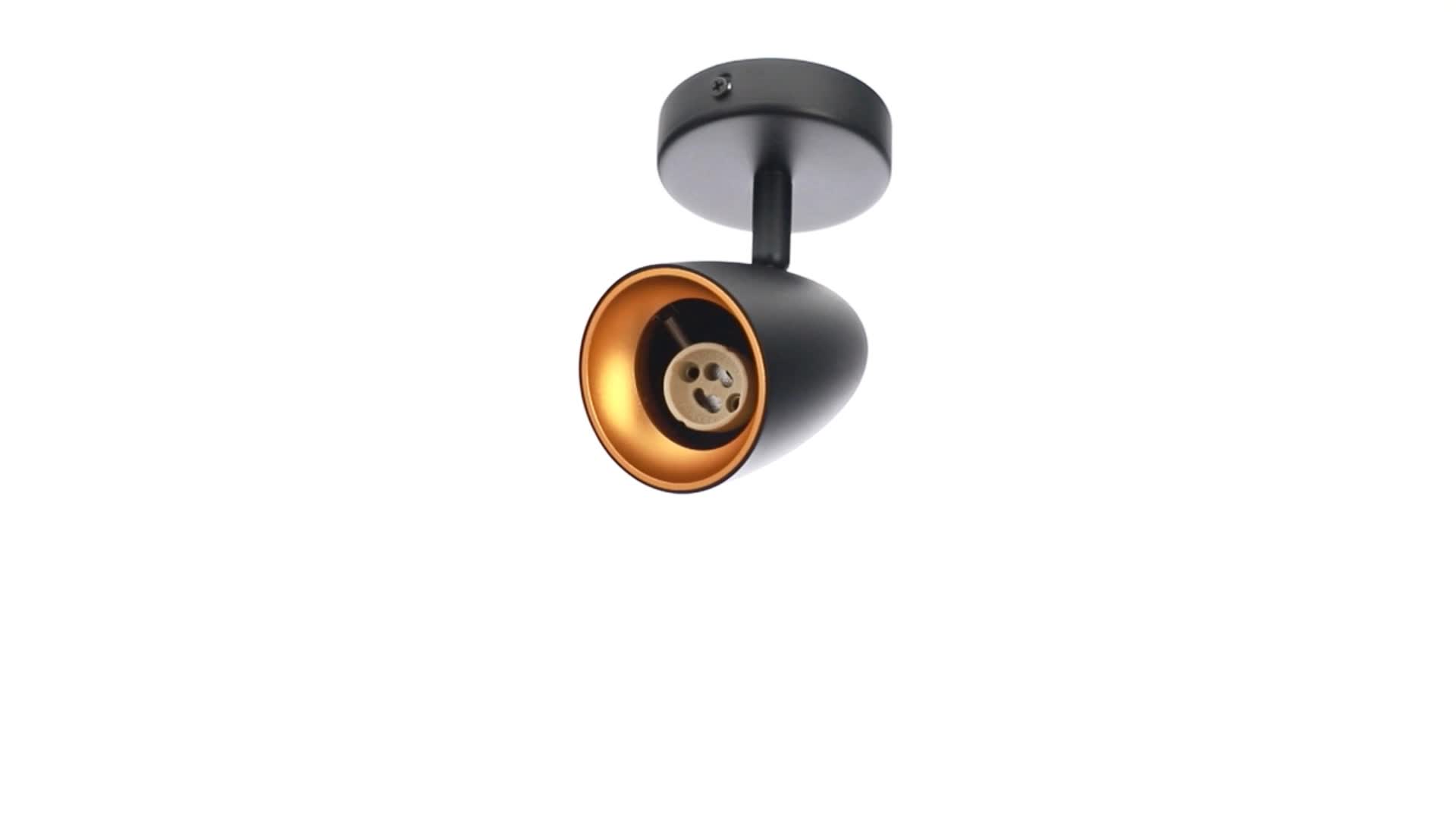 Einzelstrahler-Deckenleuchte OVO 1 Black Gold, Band, IP20, Produktbild-Vorschau 5