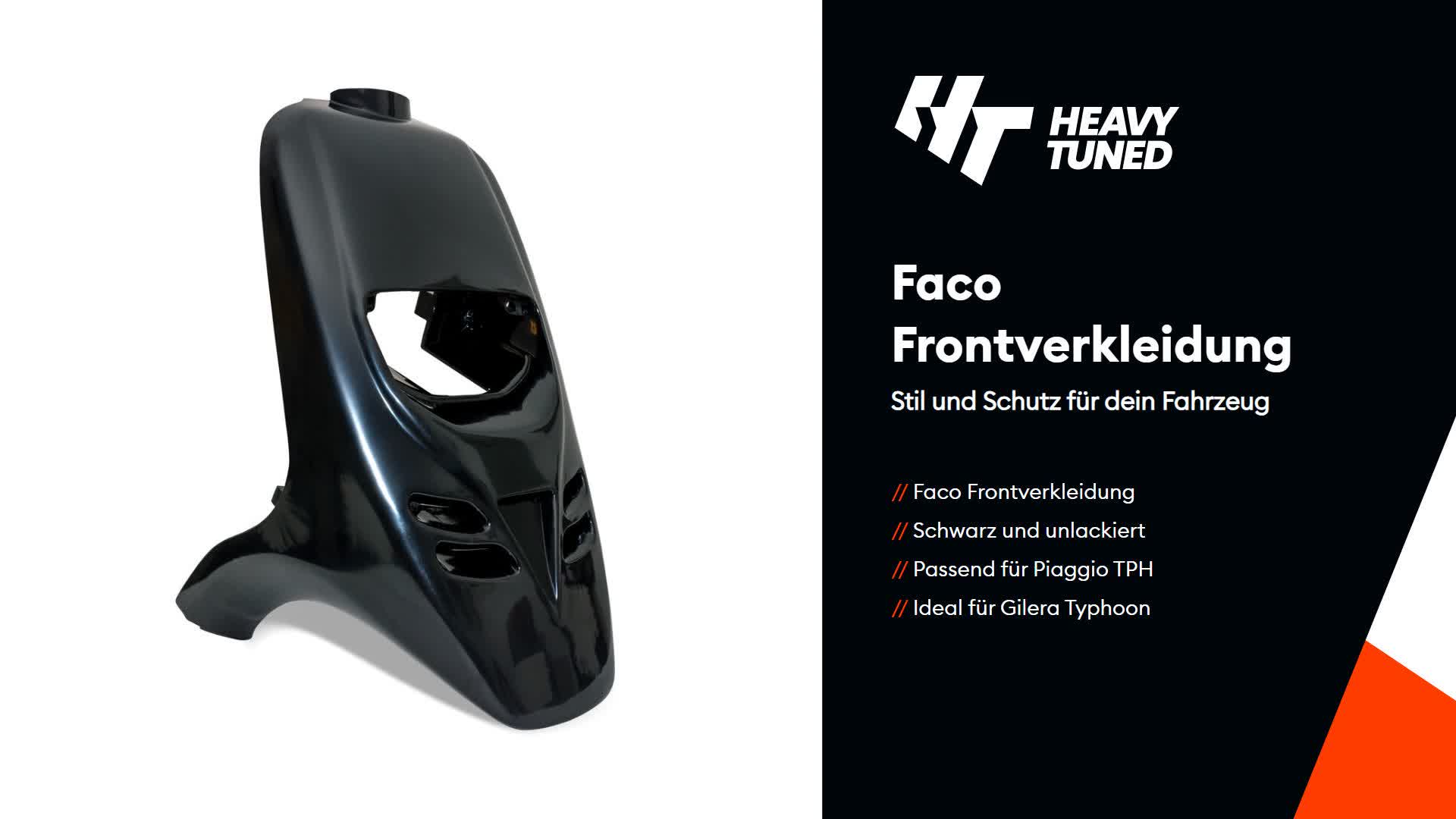 Faco Frontverkleidung Faco Frontschürze schwarz unlackiert Produktbild-Vorschau 7
