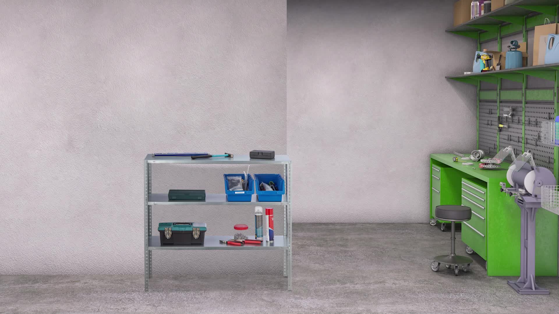2 x Schwerlastregal, Traglast 250 kg, 5 Ebenen, HxBxT: 185 Produktbild-Vorschau 7