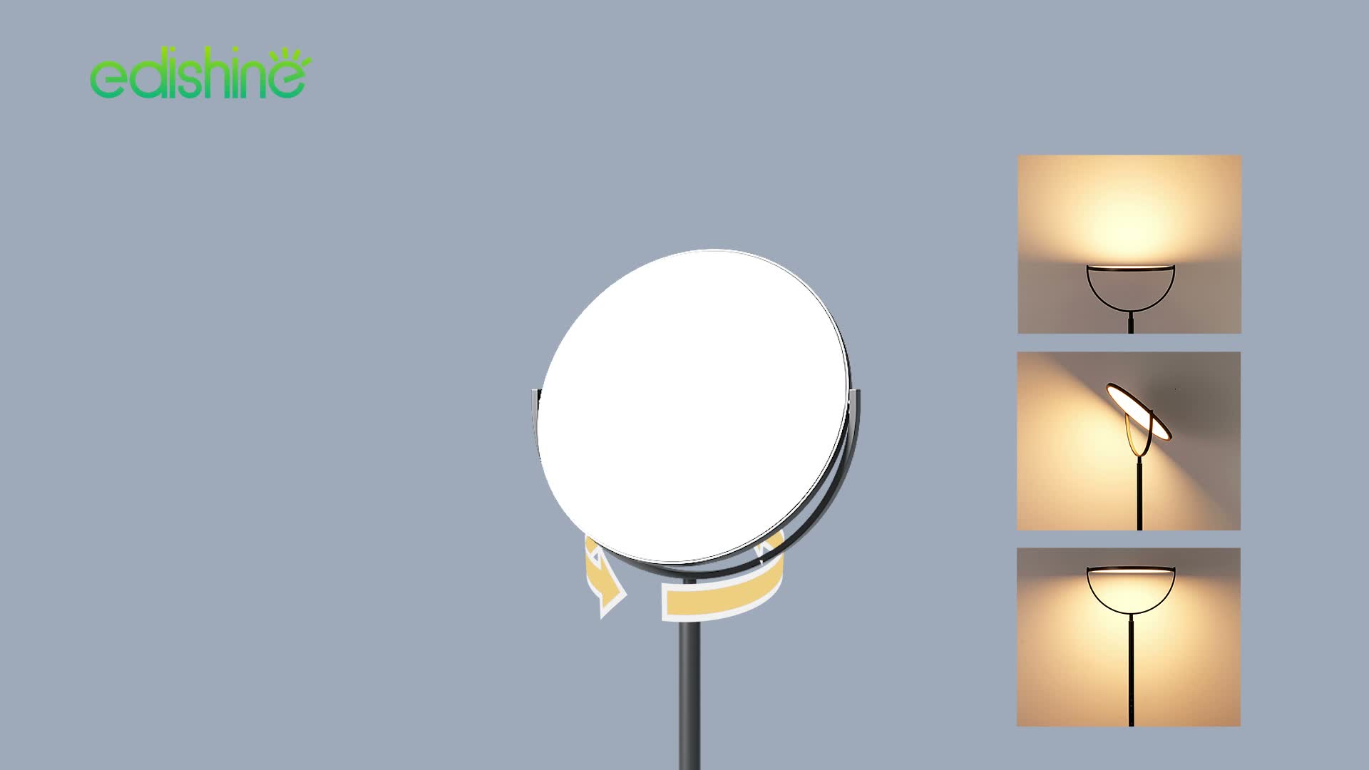 EDISHINE LED Nachttischlampe Touch dimmbar, 300° drehbares Produktbild-Vorschau 7