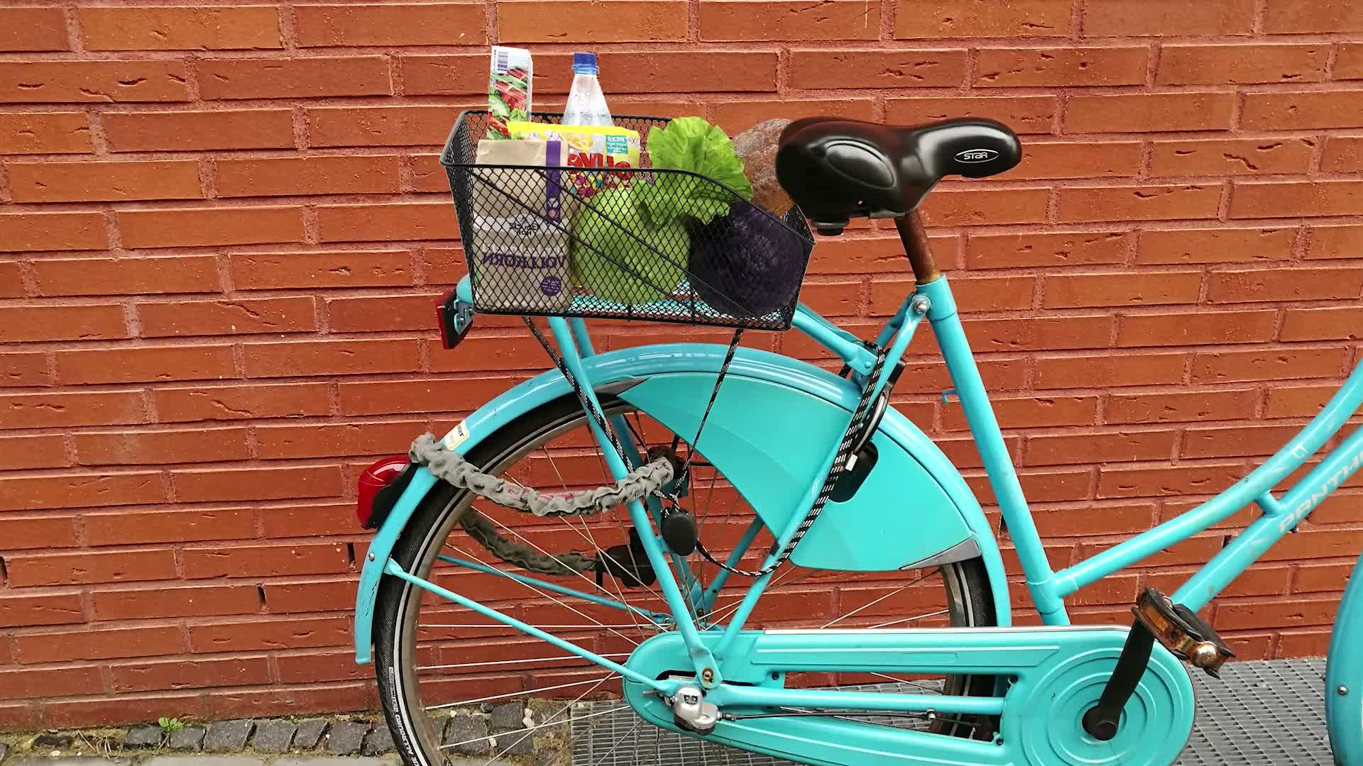 Relaxdays Fahrradkorb für hinten, Metall, Schultaschenkorb Produktbild-Vorschau 7