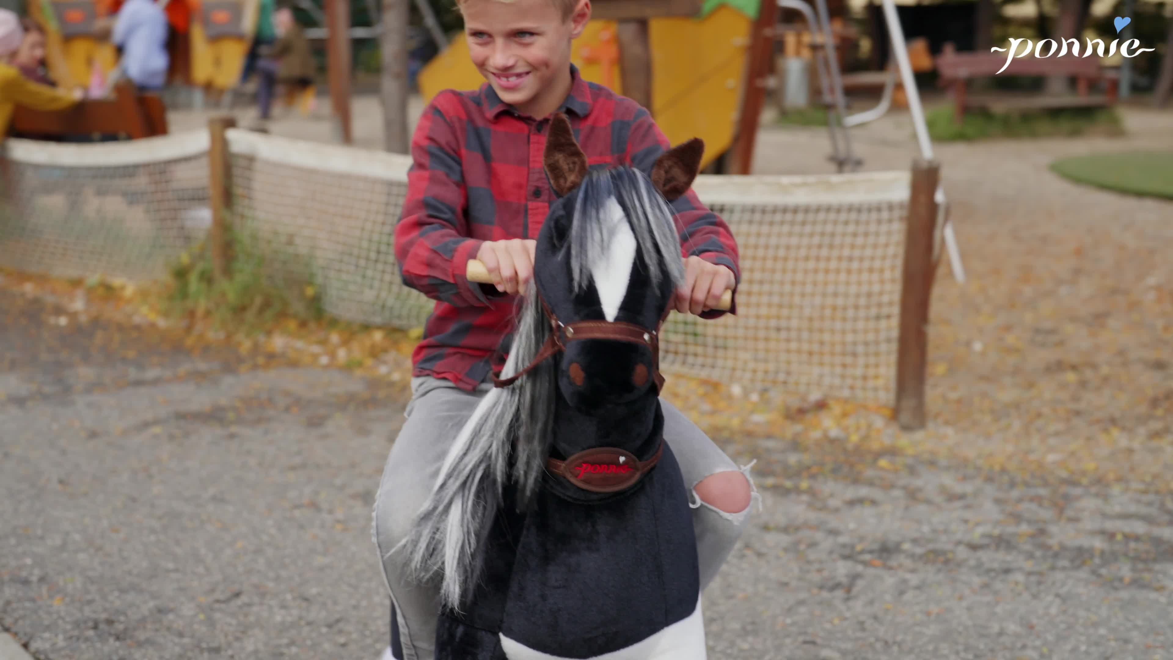 Ponnie mechanický jazdiaci kôň Ebony S - hojdací kôň na Náhľad obrázku produktu 7