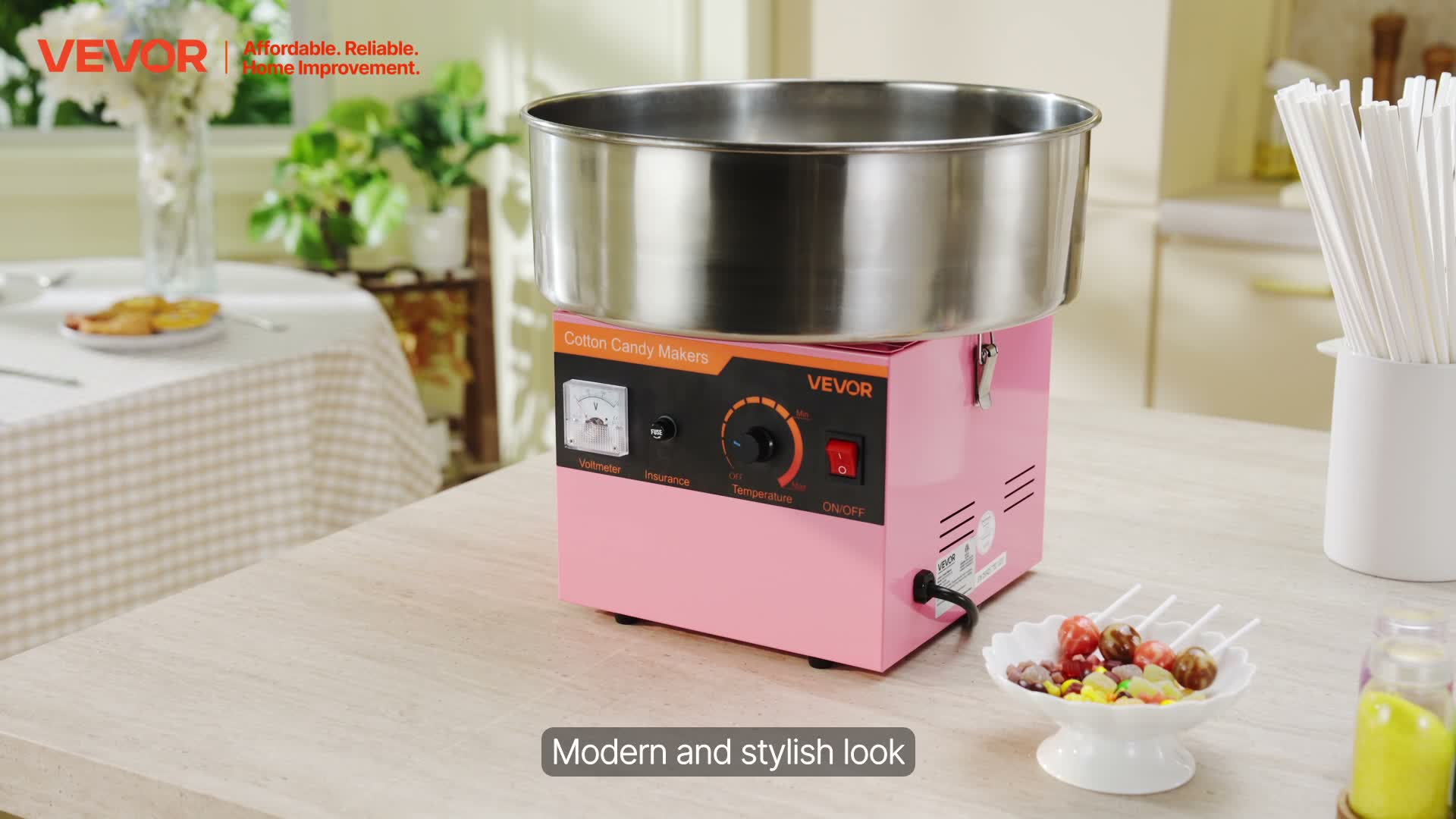 VEVOR Zuckerwattemaschine 1000 W elektrische Produktbild-Vorschau 7