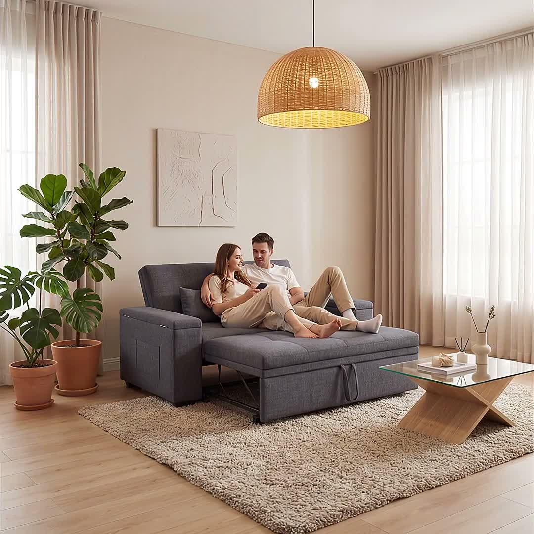 BEALIFE 2-Sitzer Schlafsofa 157x72x84 cm | 3-in-1 Produktbild-Vorschau 7