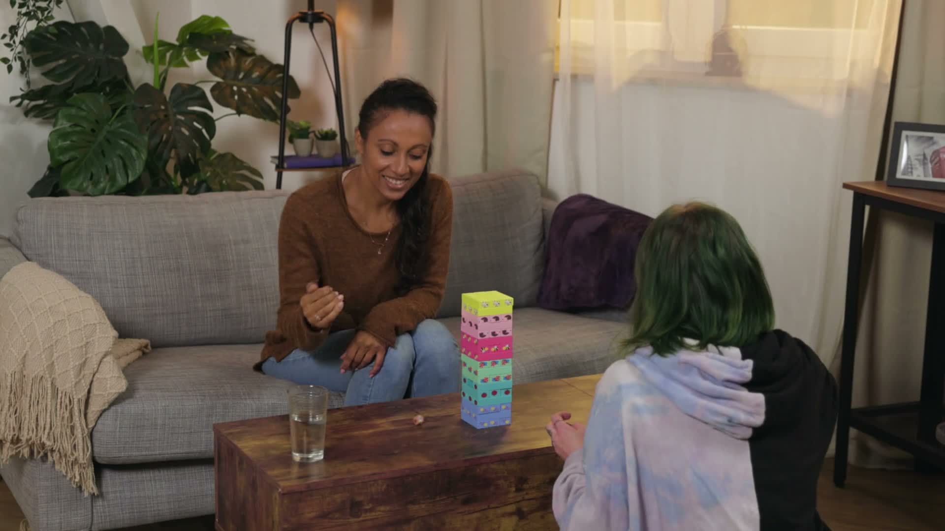 Relaxdays Wackelturm, 51 Holzklötze mit Würfel, HBT: Produktbild-Vorschau 7